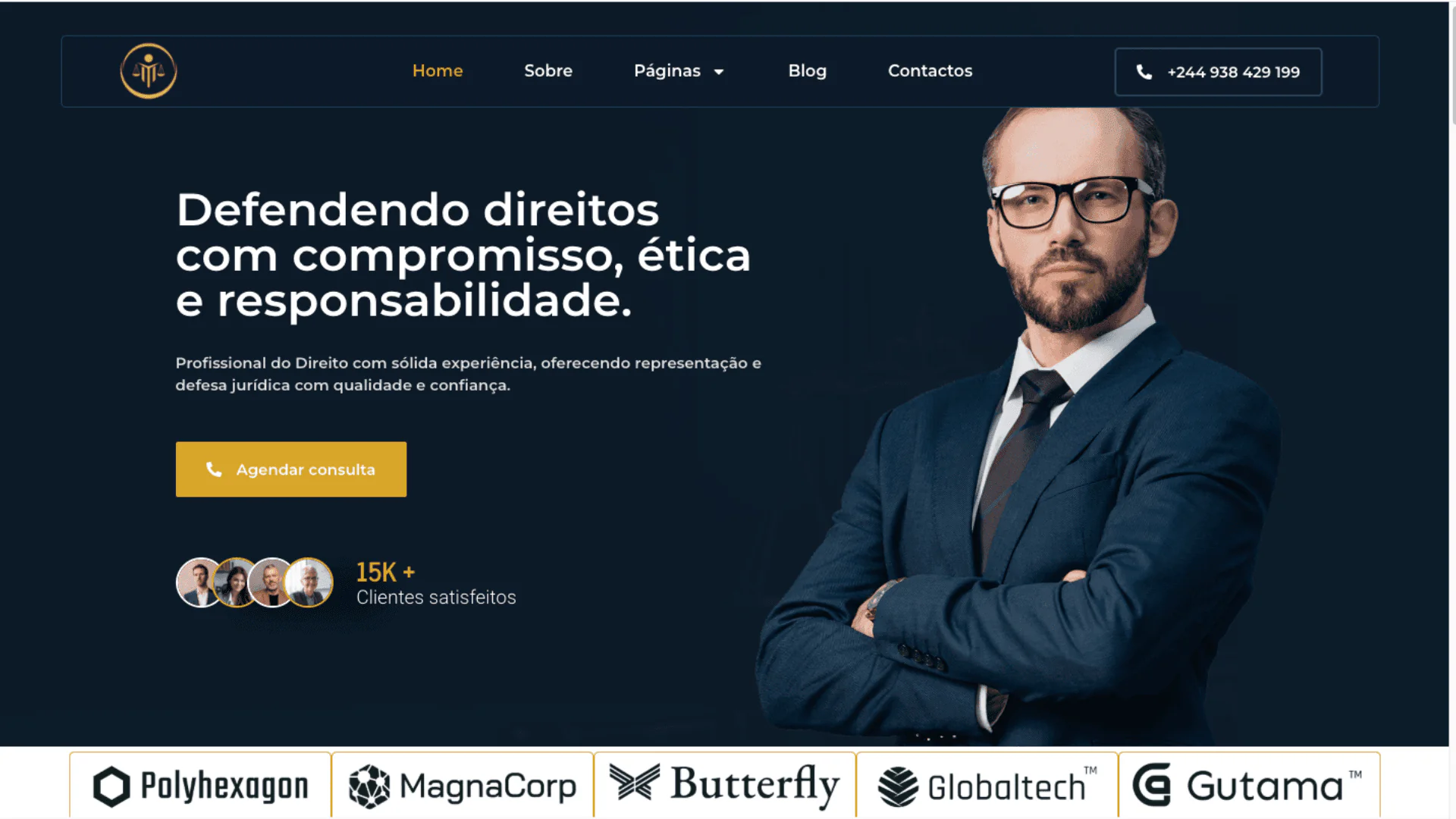 Kit de Modelos Elementor para Advogado e Procurador